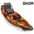 Sikor Single Seat One Person 10ft Fishing Sit On Top Canoe Lldpe Plastic Canoe/kayak plastic kayak